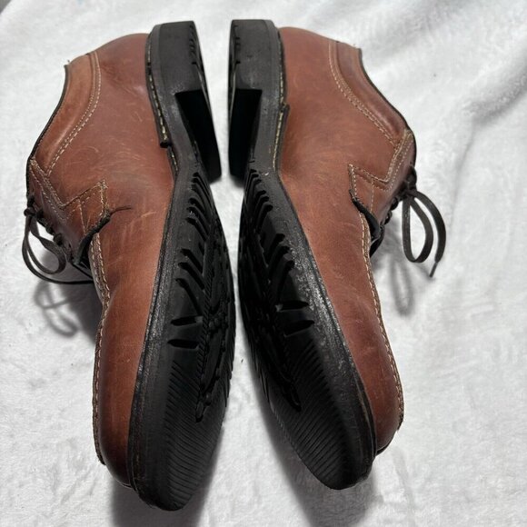 Allen Edmonds Mens Size 14 2R Brown Comfort Shoes Wilbert Oxfords 1951 45309 Dst - Picture 9 of 12